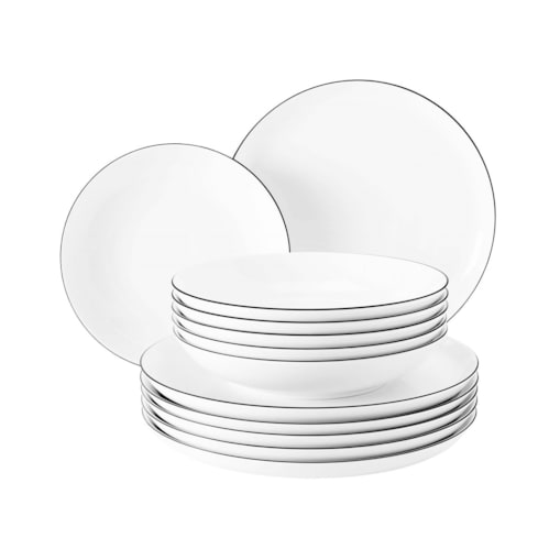 SELTMANN LIDO BLACK LINE Serwis obiadowy dla 6 osób