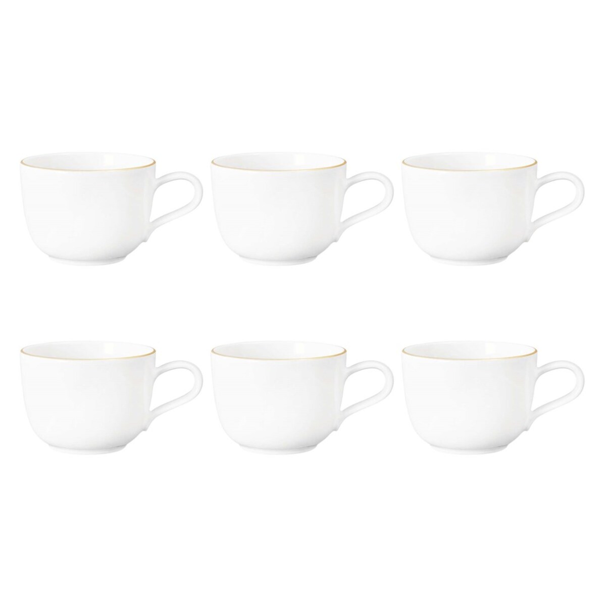 SELTMANN LIBERTY GOLDLINE Zestaw 6 filiżanek do kawy 260 ml