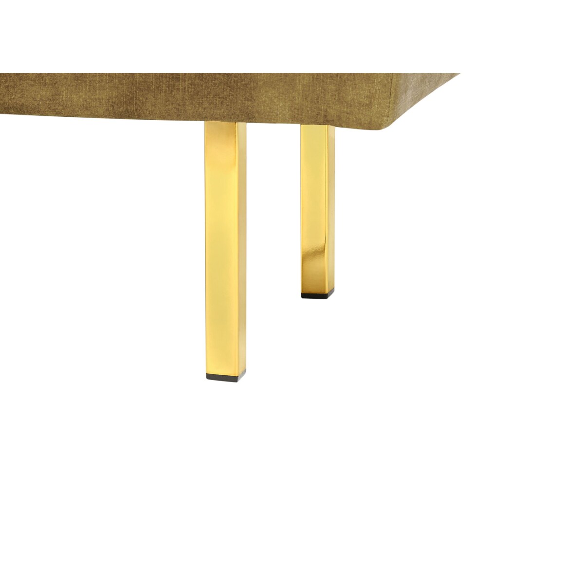 Ławka welurowa oliwkowa ROSEVILLE