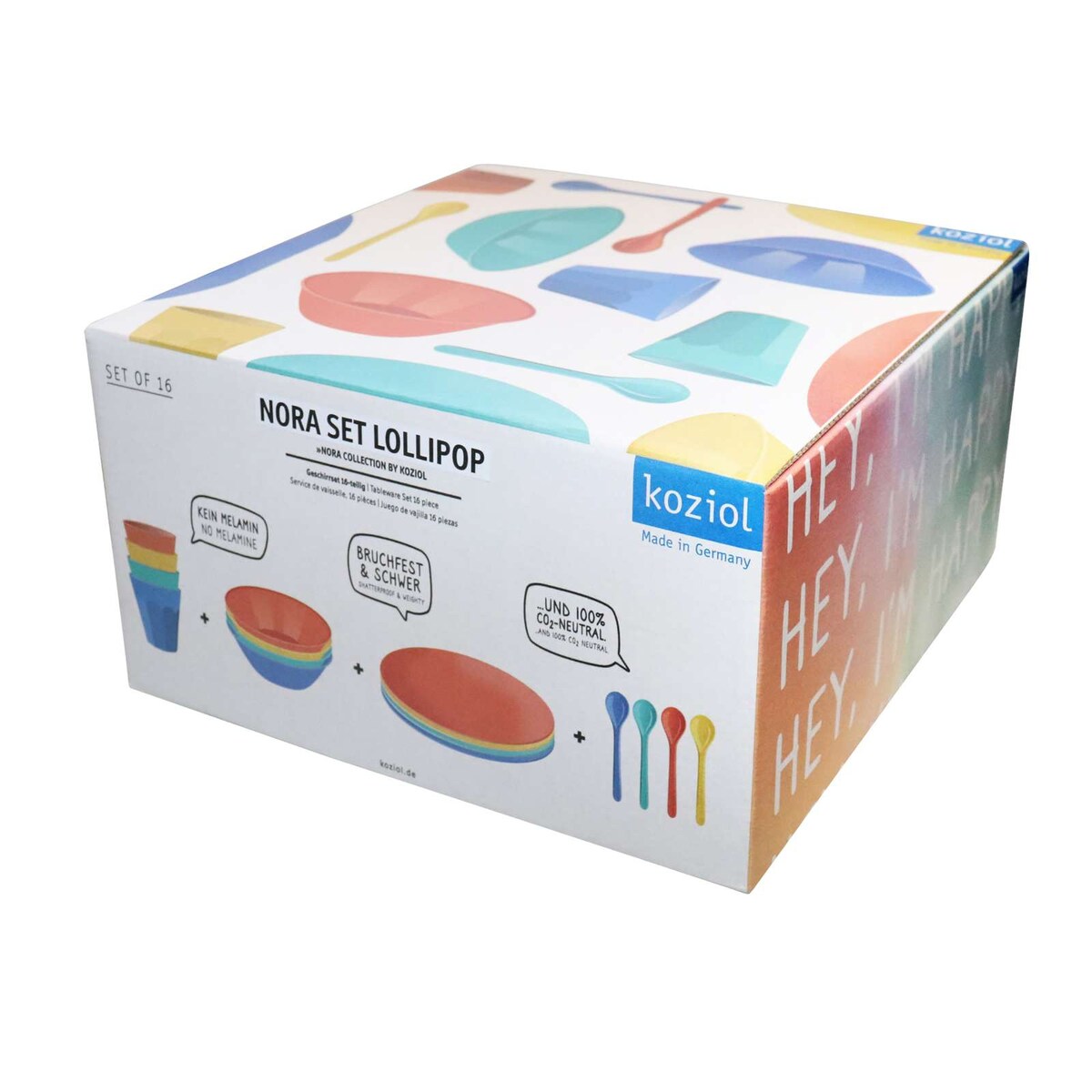 Zestaw naczyń turystycznych NORA LOLLIPOP, 16-częściowy, KOZIOL