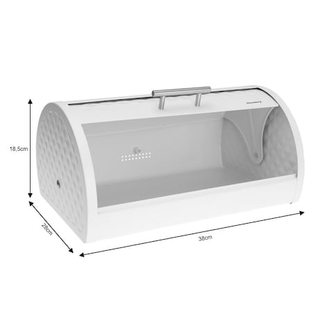 Chlebak stalowy z pokrywą Diamond pojemnik na chleb KLAUSBERG