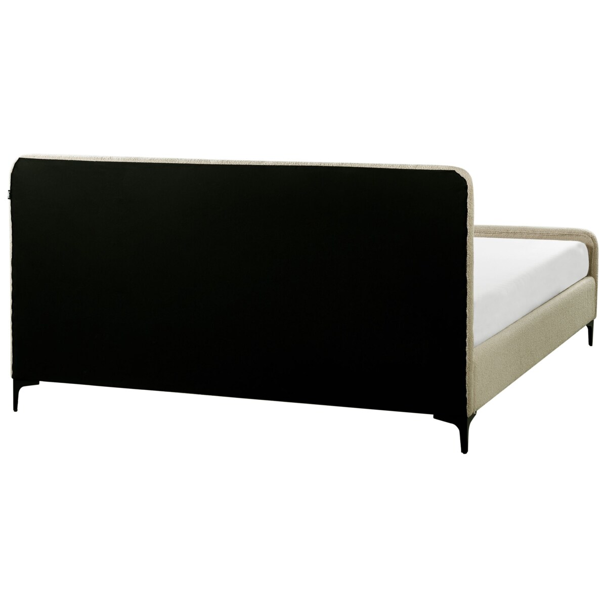 Łóżko Boucle LUNAN 180 x 200 cm Beżowy