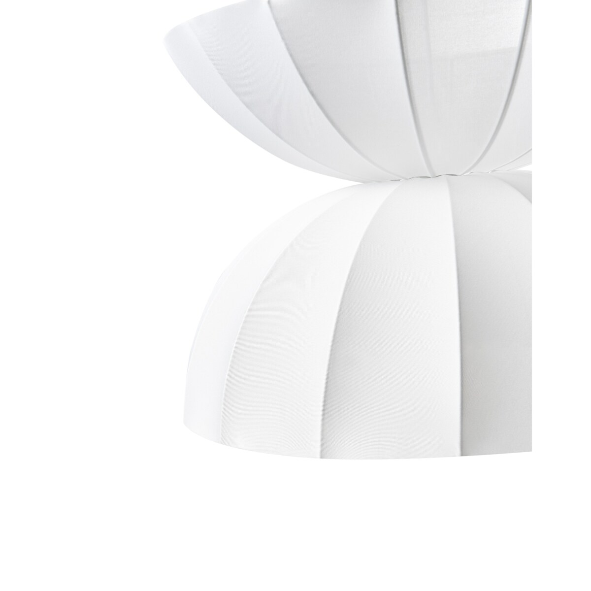 Lampa wisząca DEBONS Jedwab syntetyczny Biały