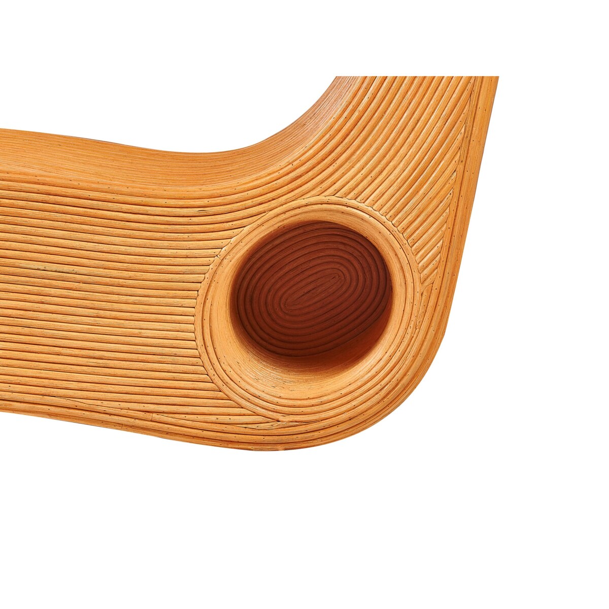 Leżak Rattan Jasne drewno AIROLE