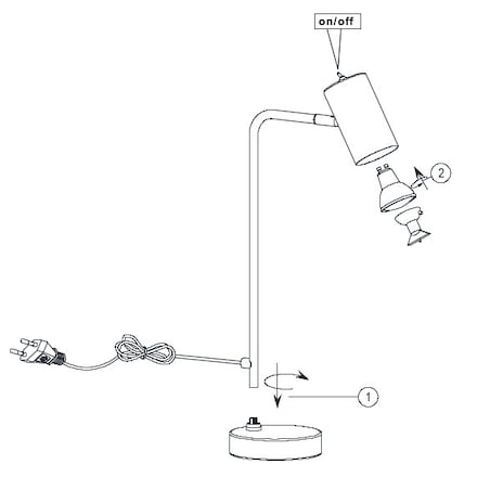 Stołowa LAMPKA stojąca MARLEY 512400132 Trio metalowa LAMPA regulowana tuba biurkowa loft czarna