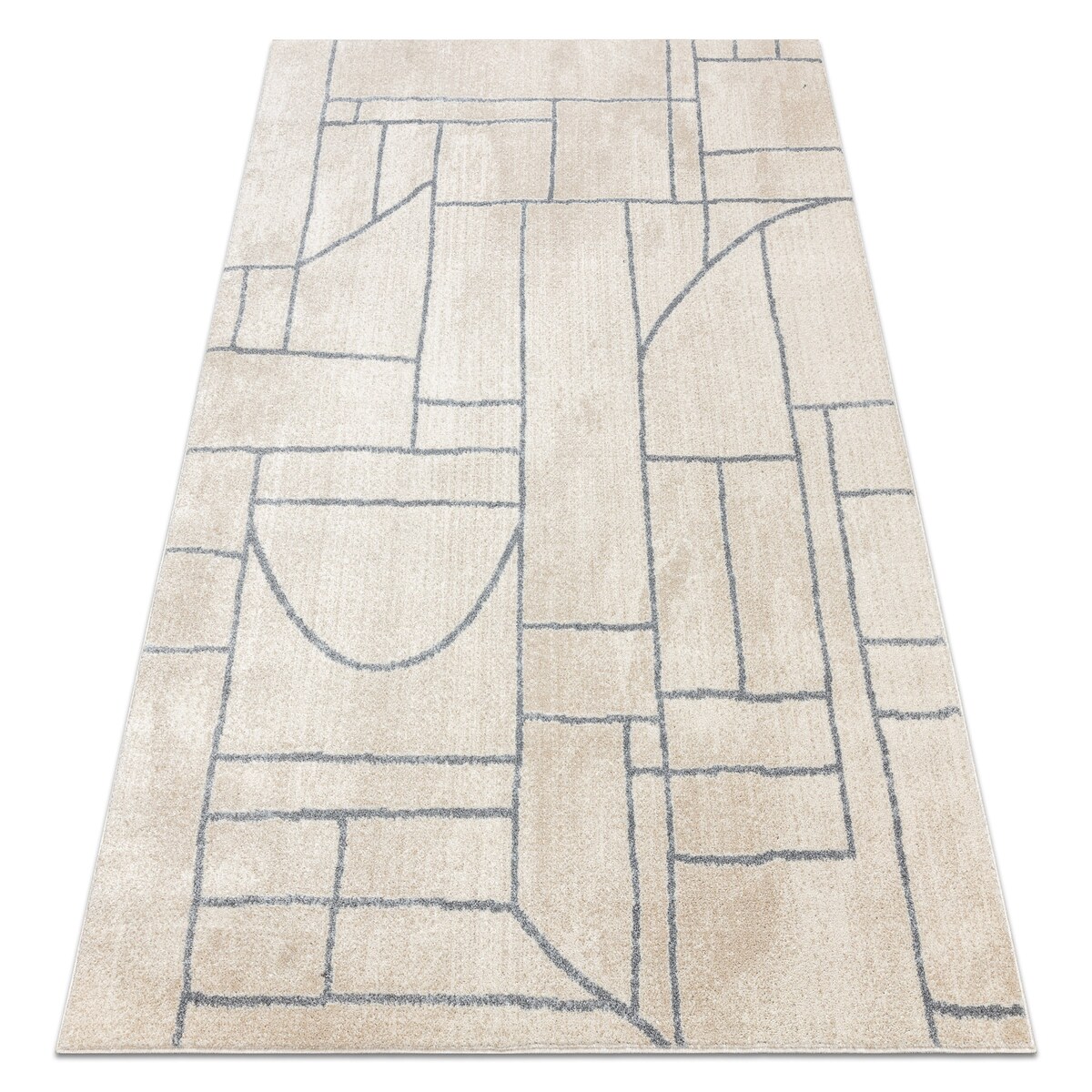 Dywan FUSION 0806 krem / jasny szary - 160x220 cm