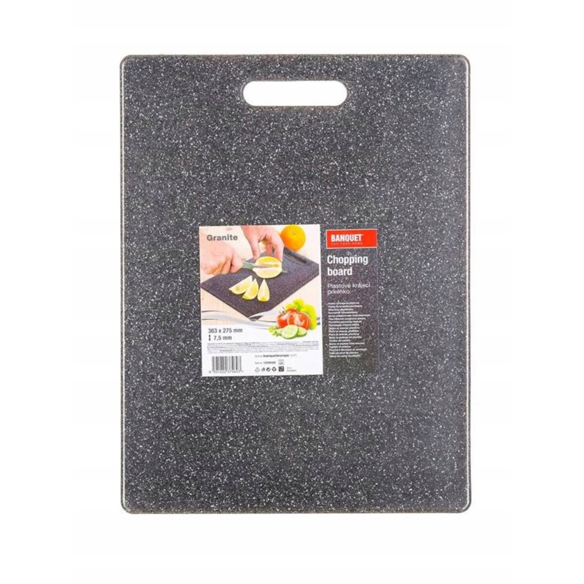 Deska do krojenia plastikowa BANQUET GRANITE 36x27cm kuchenna na warzywa
