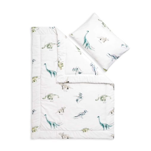 Pościel z wypełnieniem Dinozaury 100/135 + 40/60 cm