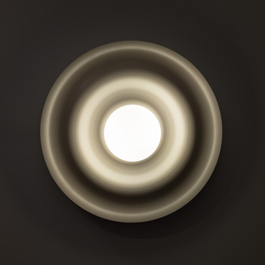 Kinkiet Tk Lighting Onda Kaszmirowy Beż M Falowany Okręgi Klosz 1Xg9