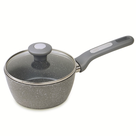 Rondel garnek granitowy z pokrywką szklaną 1.2L indukcja KAMILLE