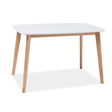 Stół MOSSO I 120x75 biały/dąb