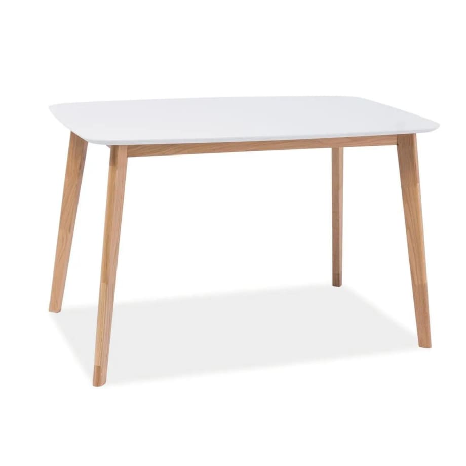Stół MOSSO I 120x75 biały/dąb