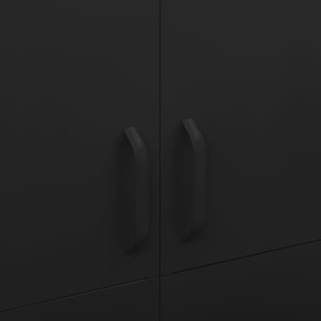 vidaXL Szafa, czarna, 90x50x180 cm, stalowa