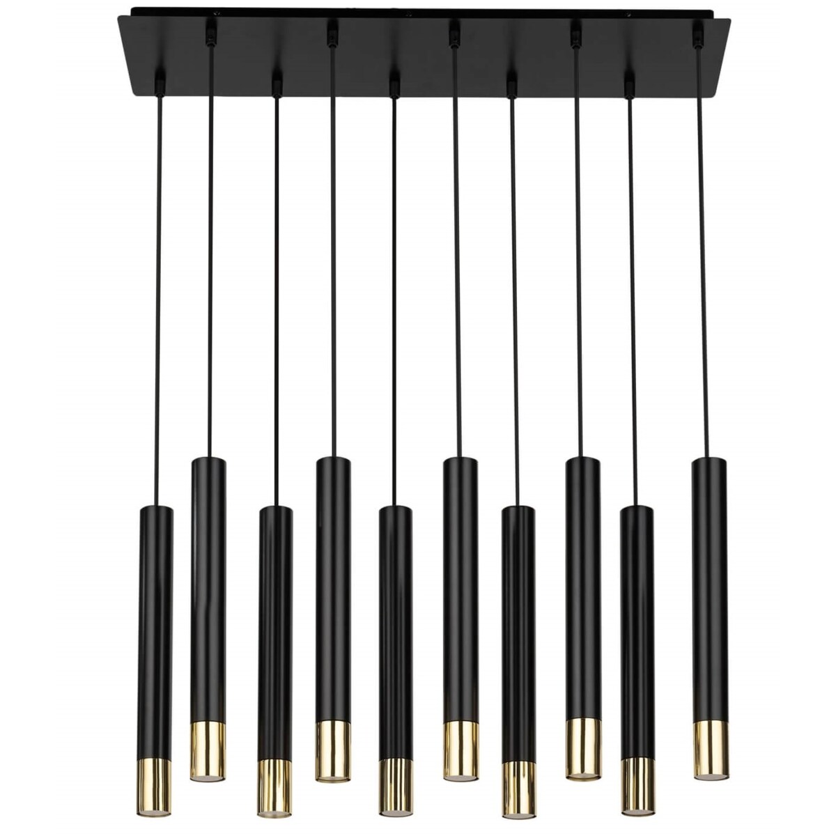Czarna lampa wisząca Sopel Grand 33399 sople salonowe loftowe