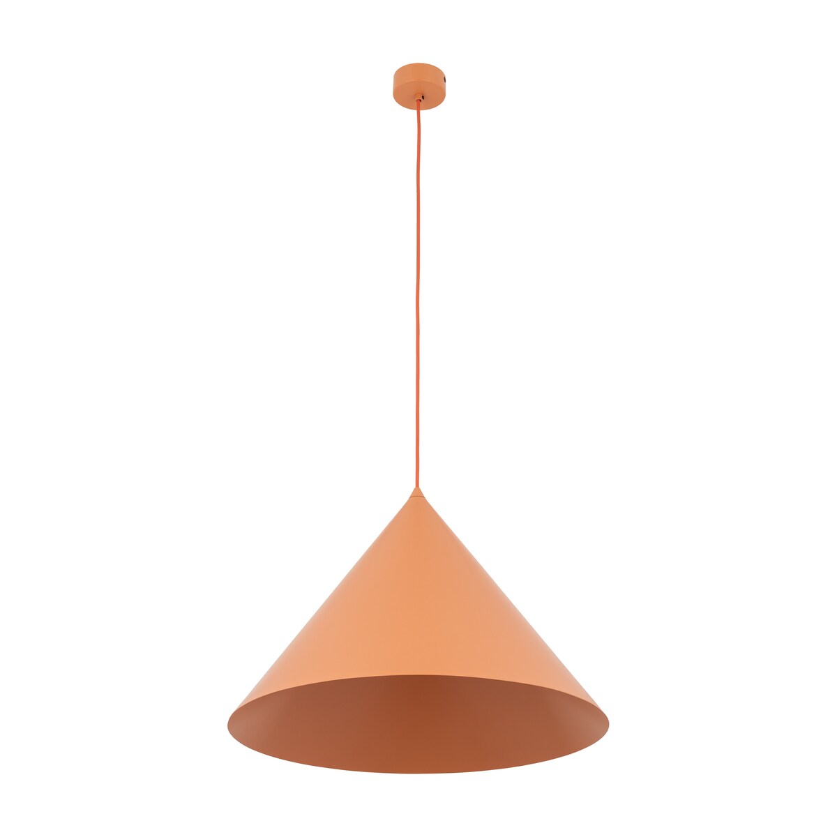 Lampa wisząca TK Lighting CONO XL 11386 pomarańczowa loft E27 regulowana do 170 cm
