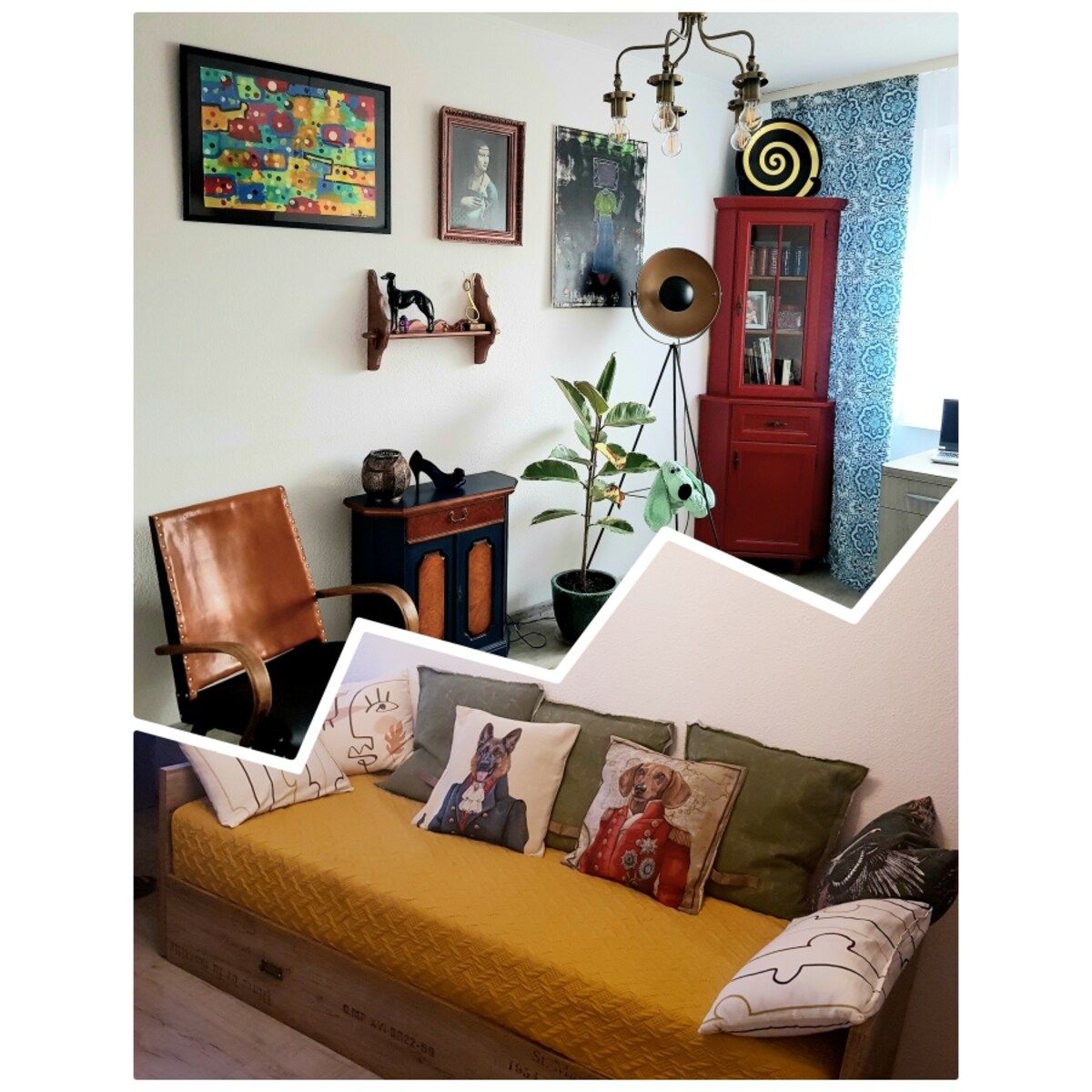 Poszewka Na Poduszkę Jasiek 45X45 Cm Żakardowa Dekoracyjna Ozobna Pies Lord