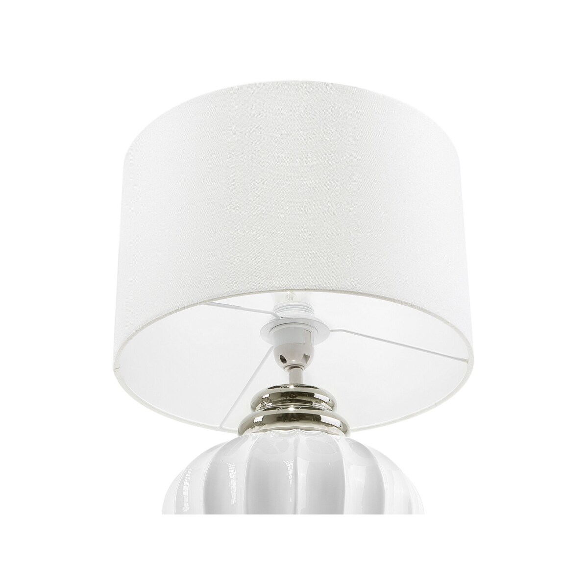 Lampa stołowa ceramiczna biała NERIS