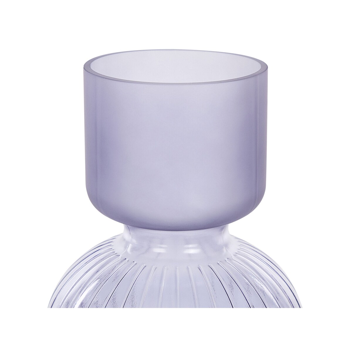Wazon na kwiaty szklany 26 cm fioletowy THETIDIO