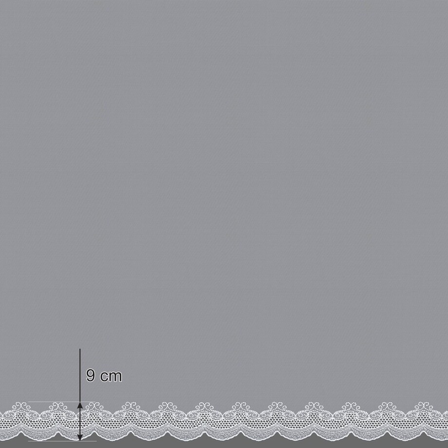Firana na haczykach flex podwójnych 300x265 biały z wzorem