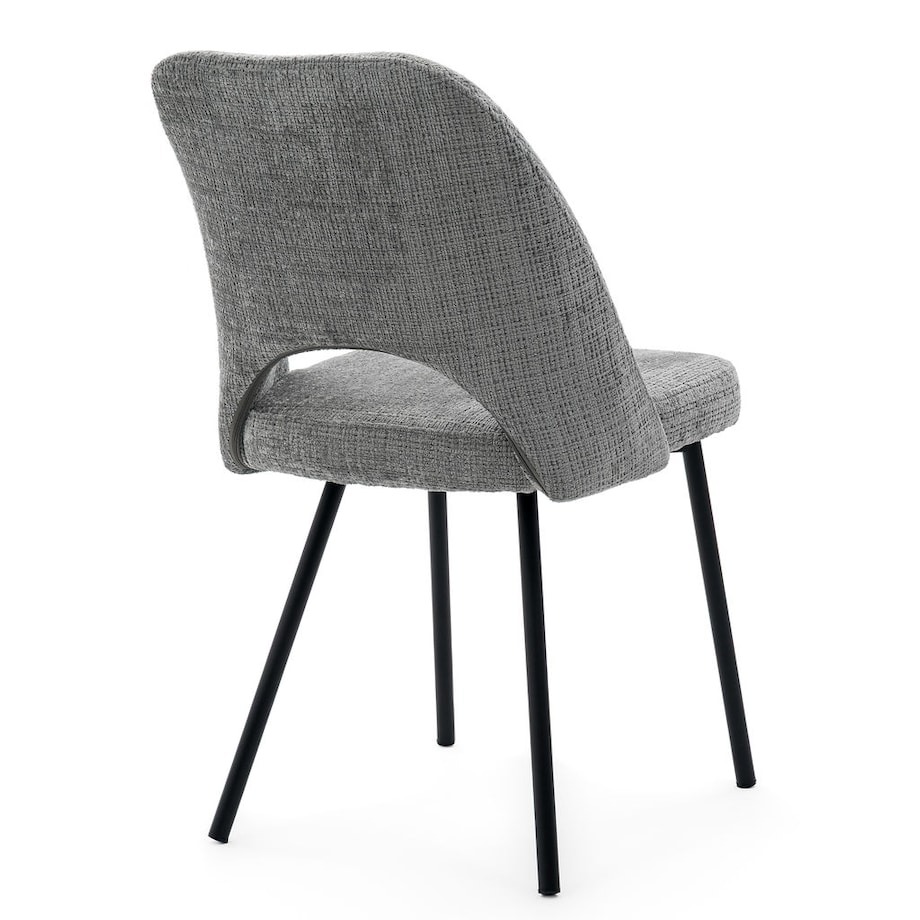 Krzesło tapicerowane MILO ciemny szary do salonu jadalni kuchni