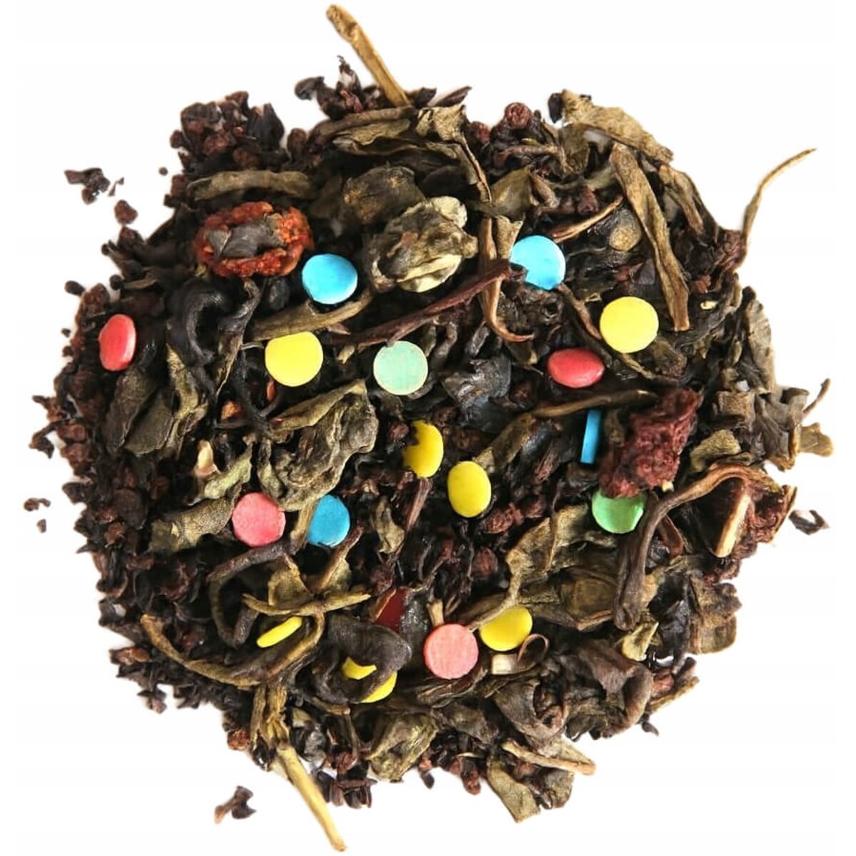 Liściasta herbata czarna URODZINOWA konfetti kolorowa mieszanka 200g
