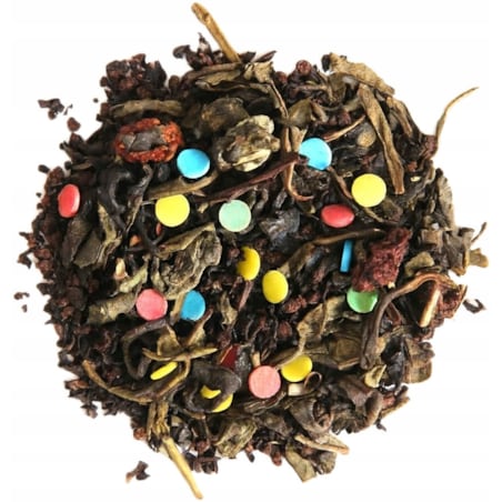 Liściasta herbata czarna URODZINOWA konfetti kolorowa mieszanka 200g