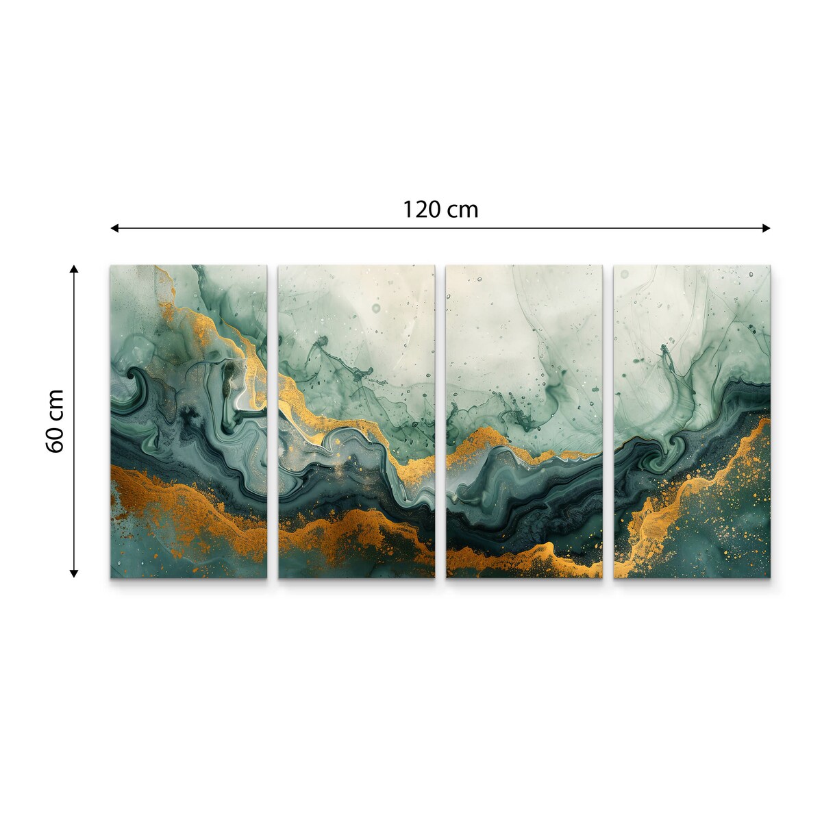 Obraz na płótnie Zielony marmur 120x60cm