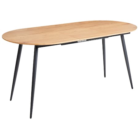 Stół do jadalni rozkładany CLAVET Jasnobrązowy 120/160 cm 80 cm