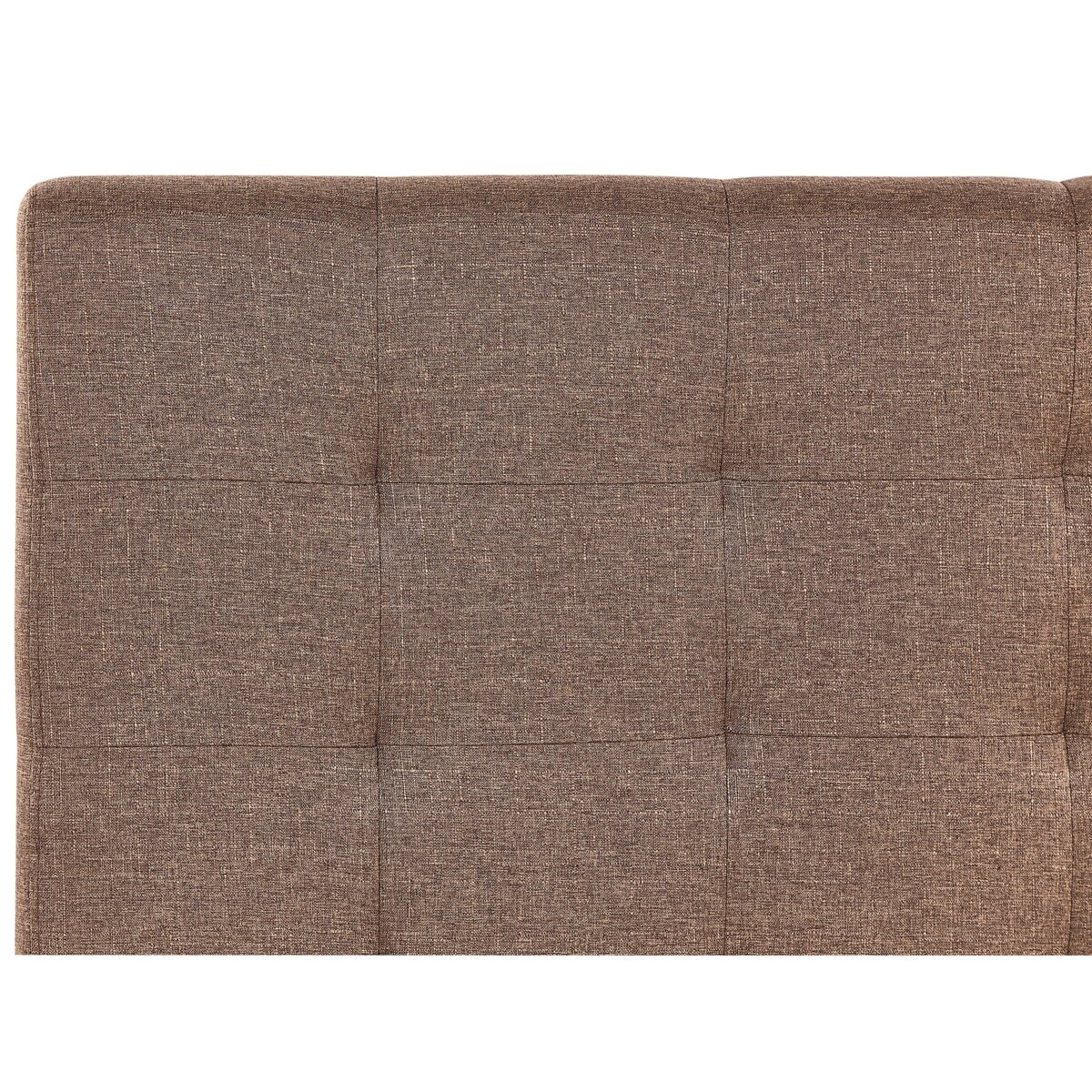 Łóżko tapicerowane 180 x 200 cm brązowe LA ROCHELLE