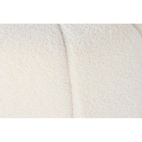 Pufa okrągła boucle 38x50 cm ZUCCA - II biała