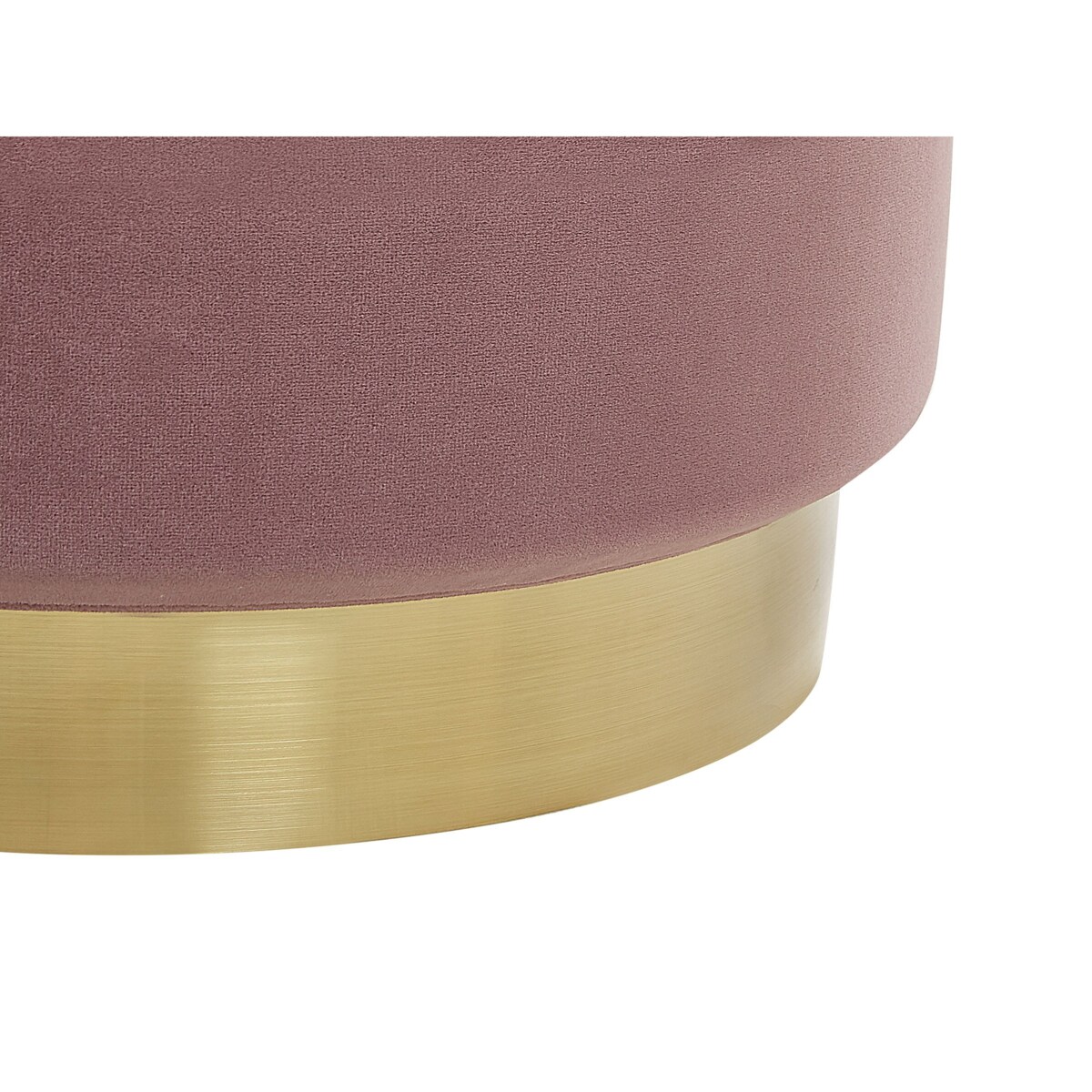 Zestaw 2 pufów ze schowkiem różowy GARLAND