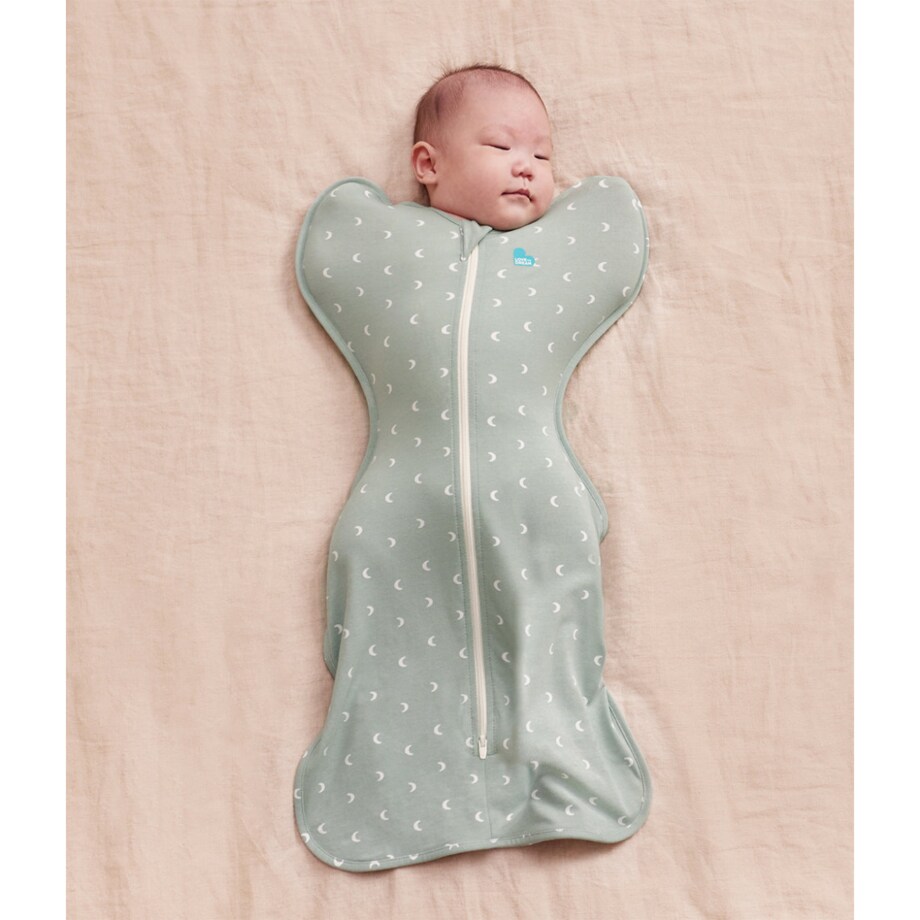 Otulacz Swaddle UP - rozmiar XS - oliwkowy księżyce - ETAP 1 - TOG 1