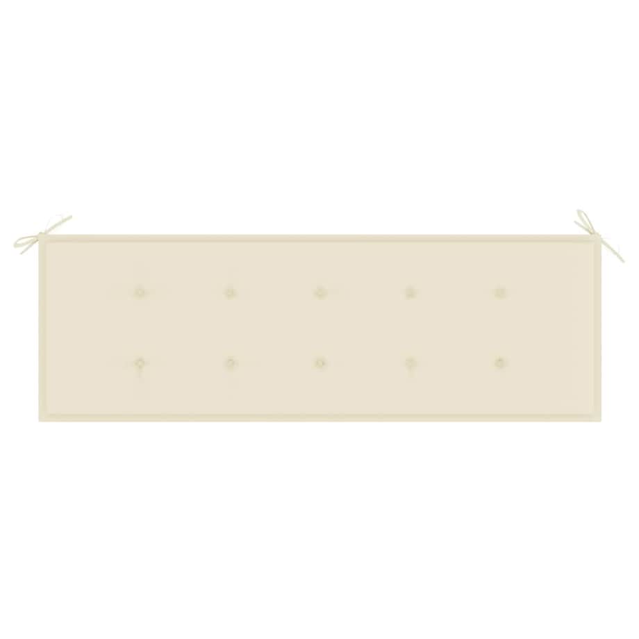 vidaXL 3-os. ławka ogrodowa z poduszką, 150 cm, lity eukaliptus