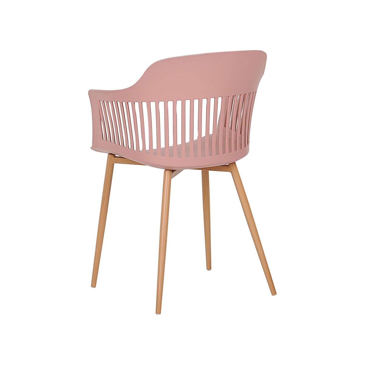 Zestaw 2 krzeseł do jadalni różowy BERECA
