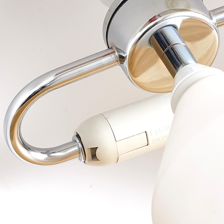 Designerska lampa stołowa Belfugo MT1234-250 WHITE Step szklany grzybek biały