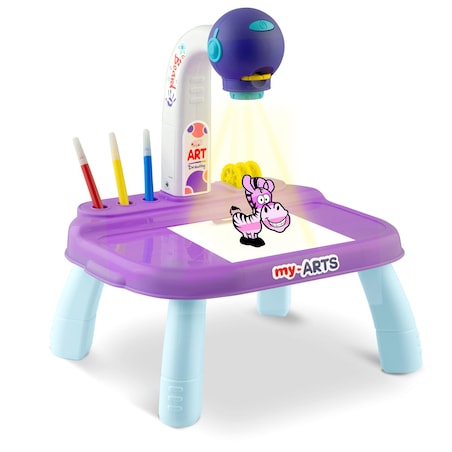 Projektor do nauki rysowania Ricokids RK-737 fioletowy + akcesoria 773700