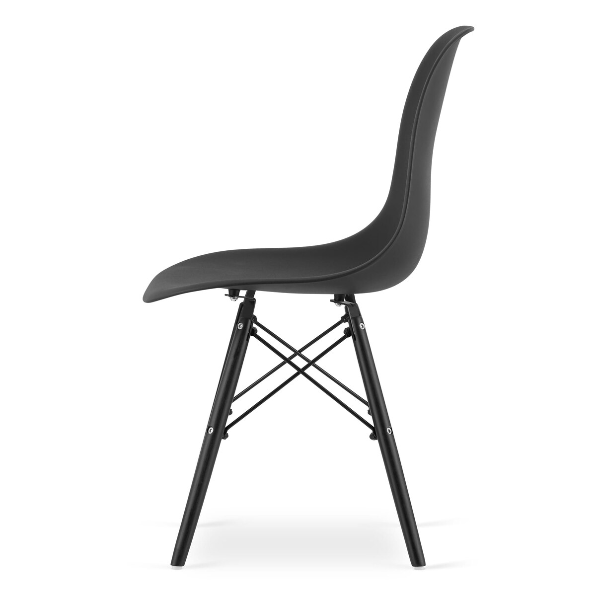 Zestaw Stół Do Jadalni Kuchni Salonu Biura Prostokątny Tessa 120X60 Rustykalny + 4 Krzesła Osaka Czarne