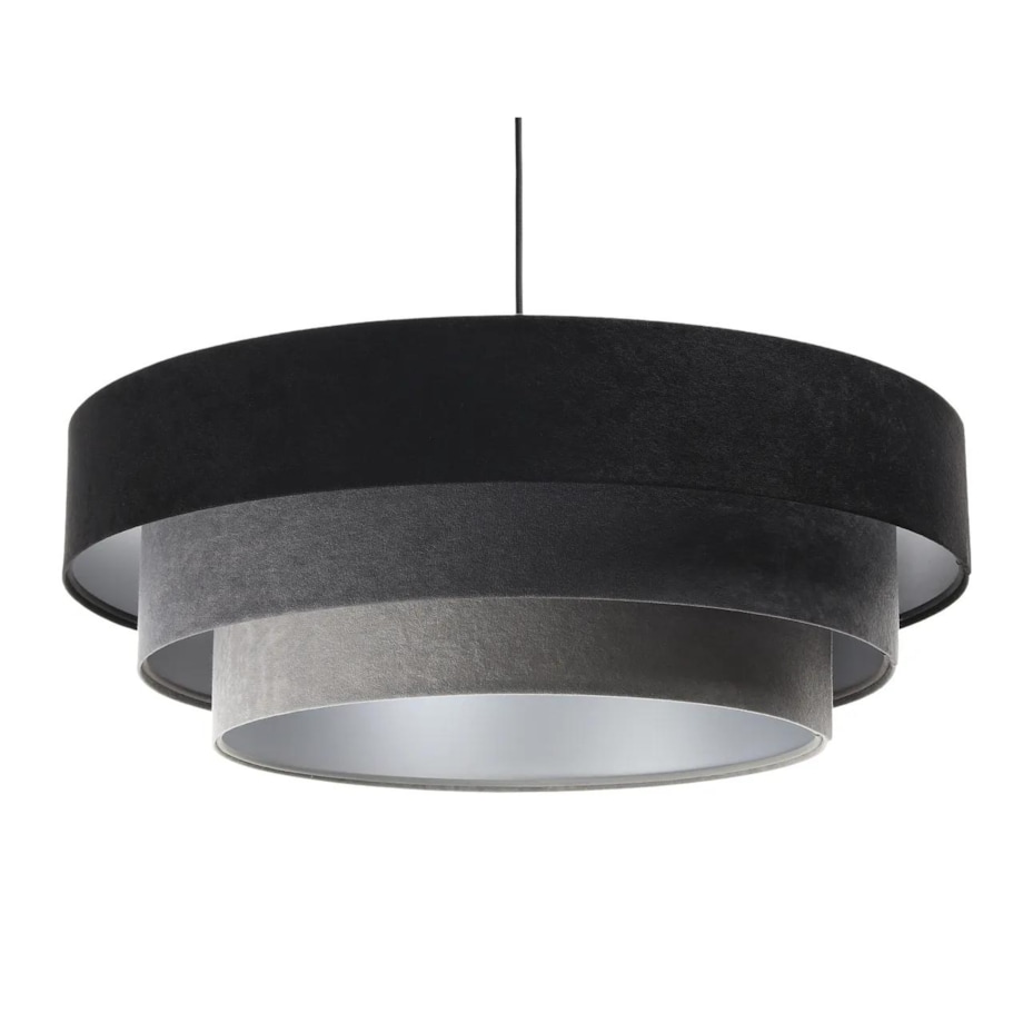 Lampa wisząca TRIO MIX czarna/szara/srebrna