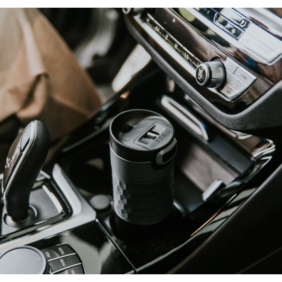 Nakrętka z suwakiem do kubków termicznych czarna, Kambukka