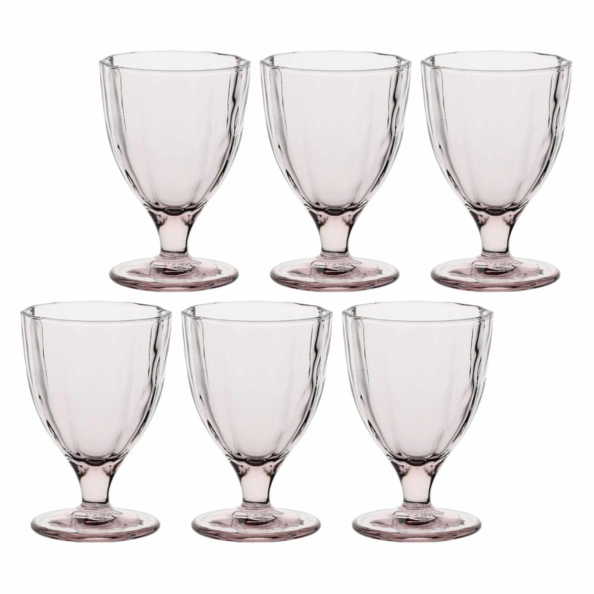 Zestaw 6 kieliszków Amami - Jasnoróżowy, 300 ml