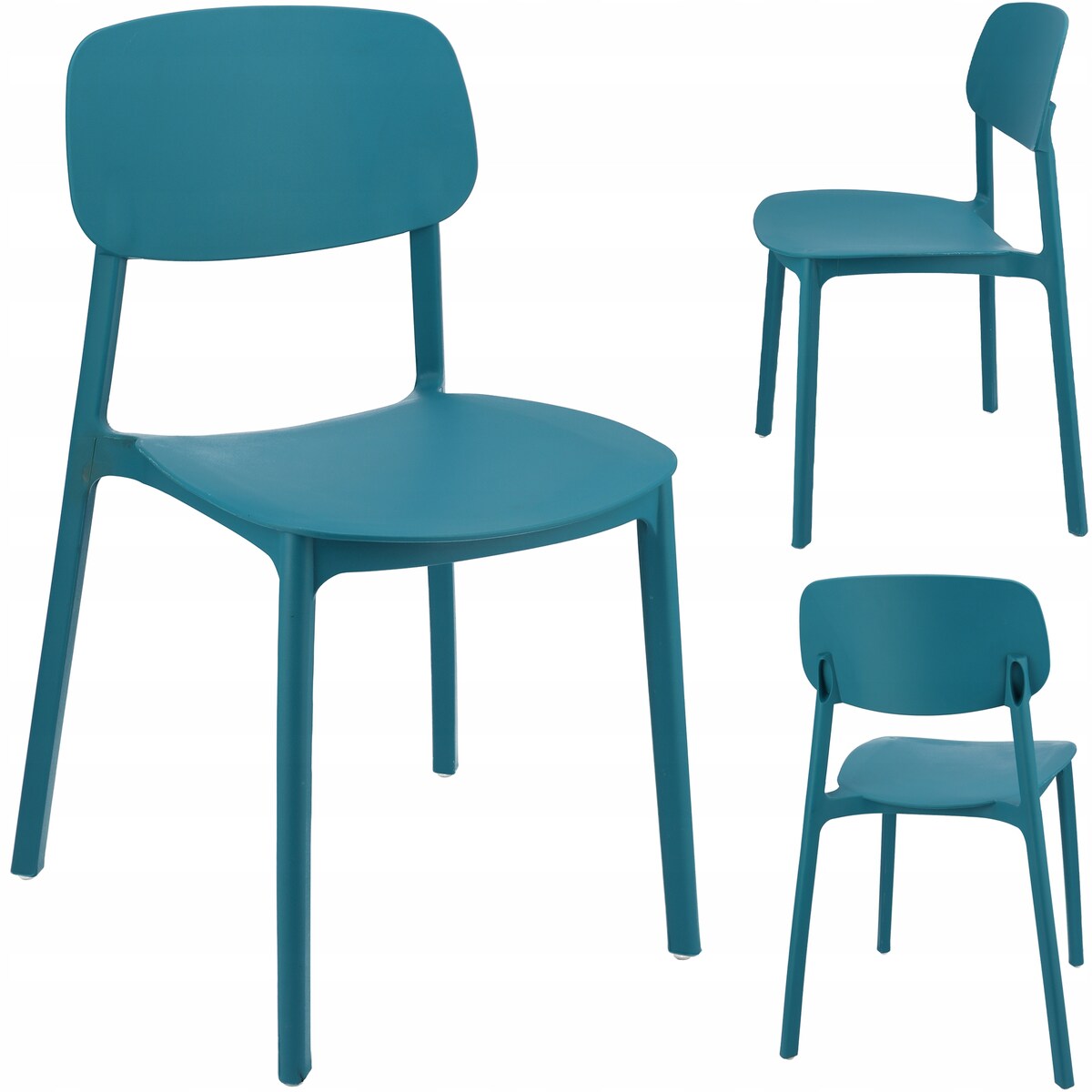 Krzesło ogrodowe plastikowe LARA marine