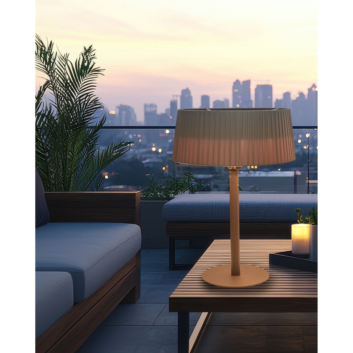 Promiennik na podczerwień wolnostojący OLLERIA 1500 W Szary