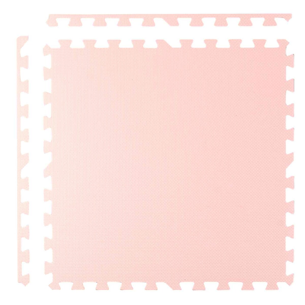 Duża mata piankowa puzzle piankowe 60x60 cm 4 szt. Ricokids biało-różowa