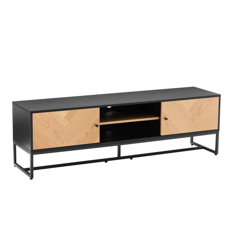 SZAFKA RTV Clar PÓŁKA I 2 SZAFKI 40 x 160 x 50 cm