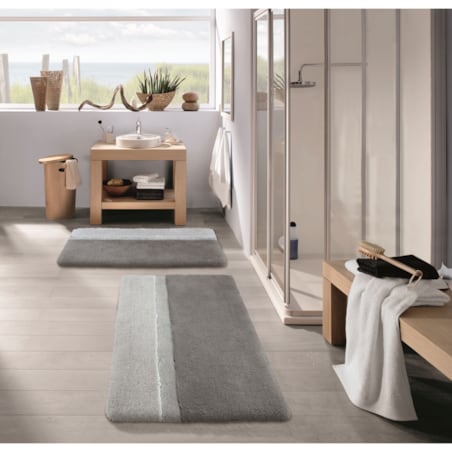 Kleine Wolke Life Ekologiczny Dywanik łazienkowy szary 60x100 cm ECO LIVING