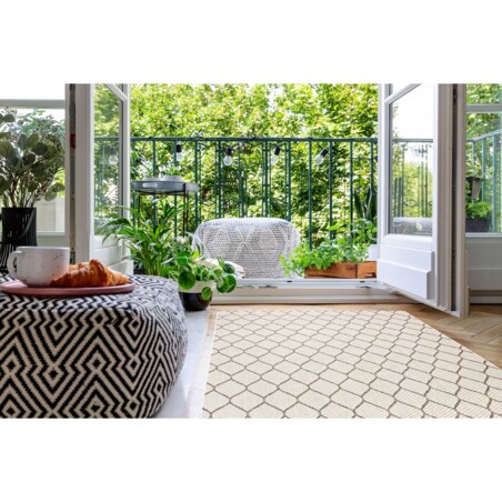 Dywan SZNURKOWY SIZAL BOHO 46211061 koniczyna 160x230 cm