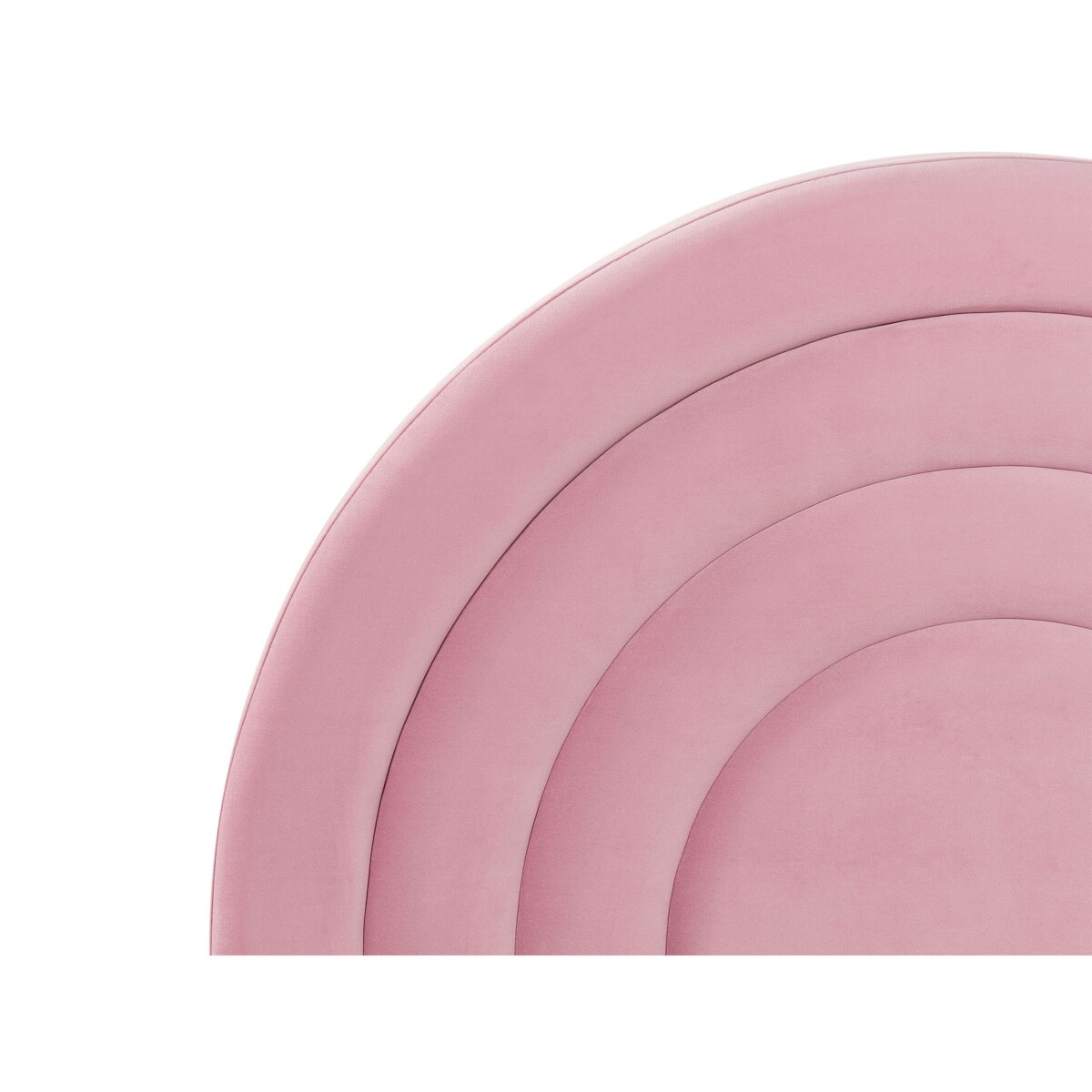 Łóżko welurowe 90 x 200 cm różowe ANET