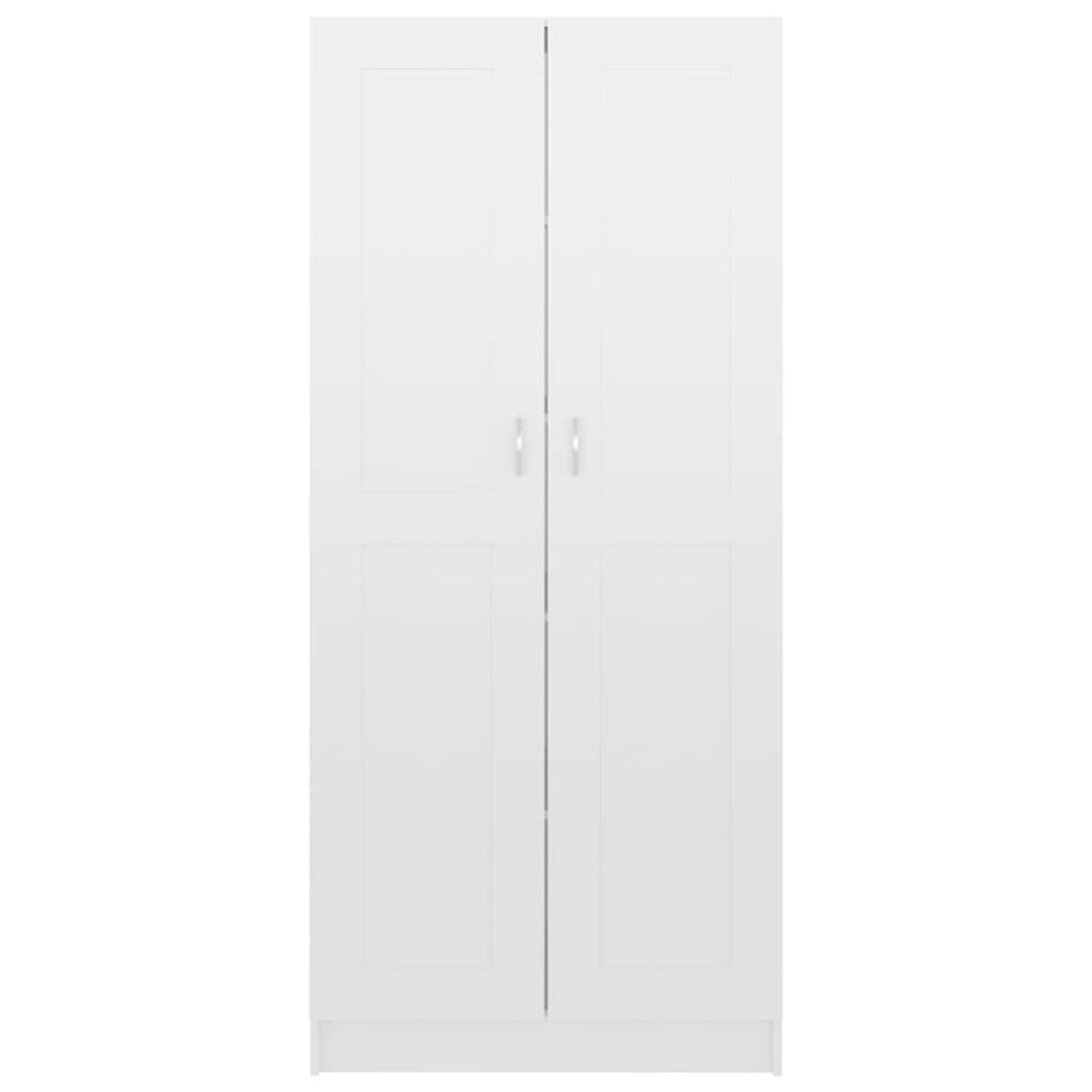 vidaXL Szafka na książki, biała, wysoki połysk, 82,5x30,5x185,5 cm