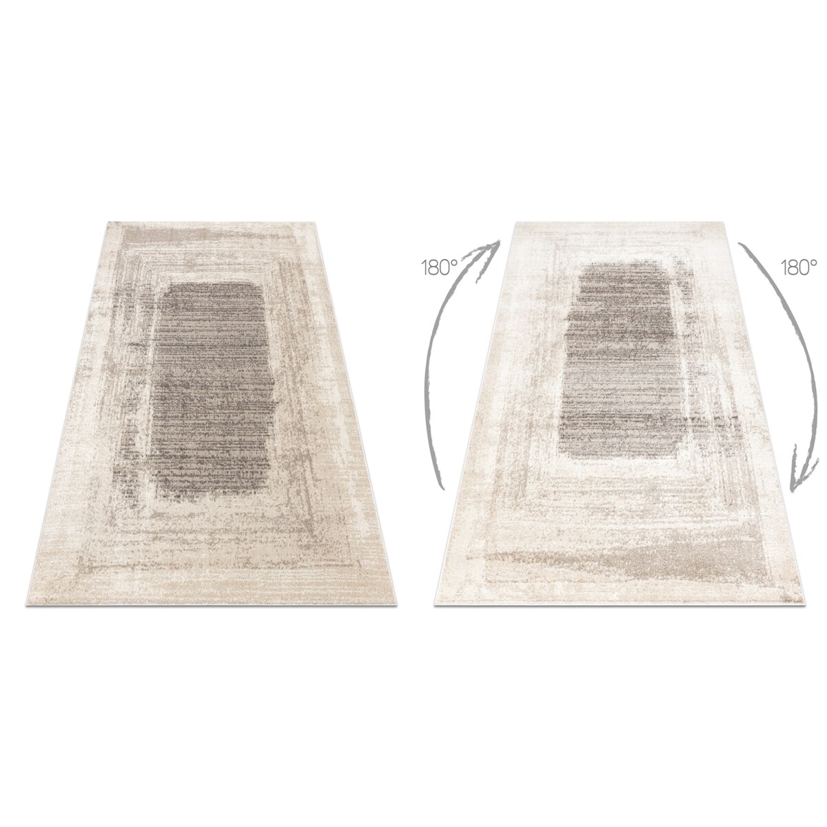 Dywan FUSION 8256 krem / beż - Ramka, 120x170 cm