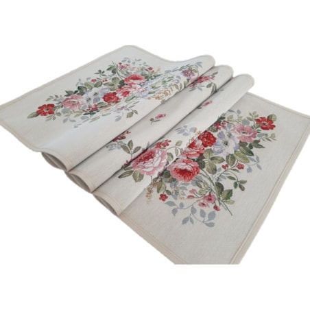 Bieżnik Na Stół 40X100 Cm Dekoracyjny Ozdobny Róże